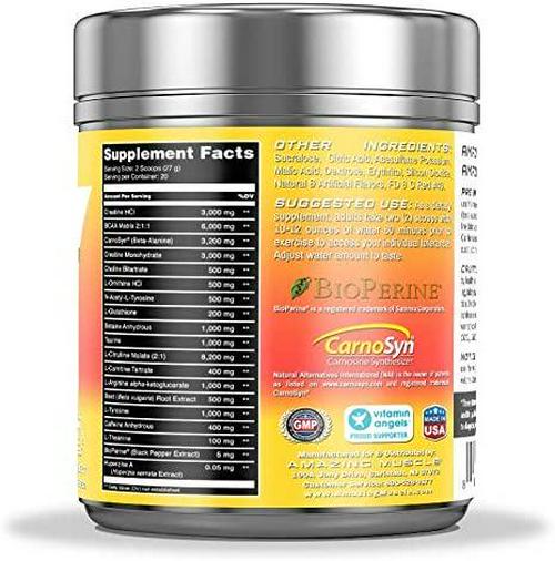 Amazing Muscle Pre Boost Extreme - Pre-Workout Formula with Caffeine, Bioperine, BCAAs and More - Supports Increased Workout Intensity - Enhances Muscle Endurance -20 Full Servings (Cherry Lemonade)
