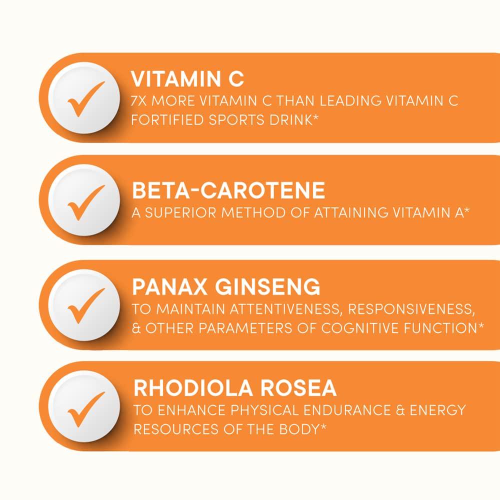 Amazing Oranges Powder by Purity Products - Power Packed with Vitamin C, Vitamin D, Calcium, Magnesium, Potassium, Fiber, Electrolytes and Bio Flavonoids - 30 Day Supply