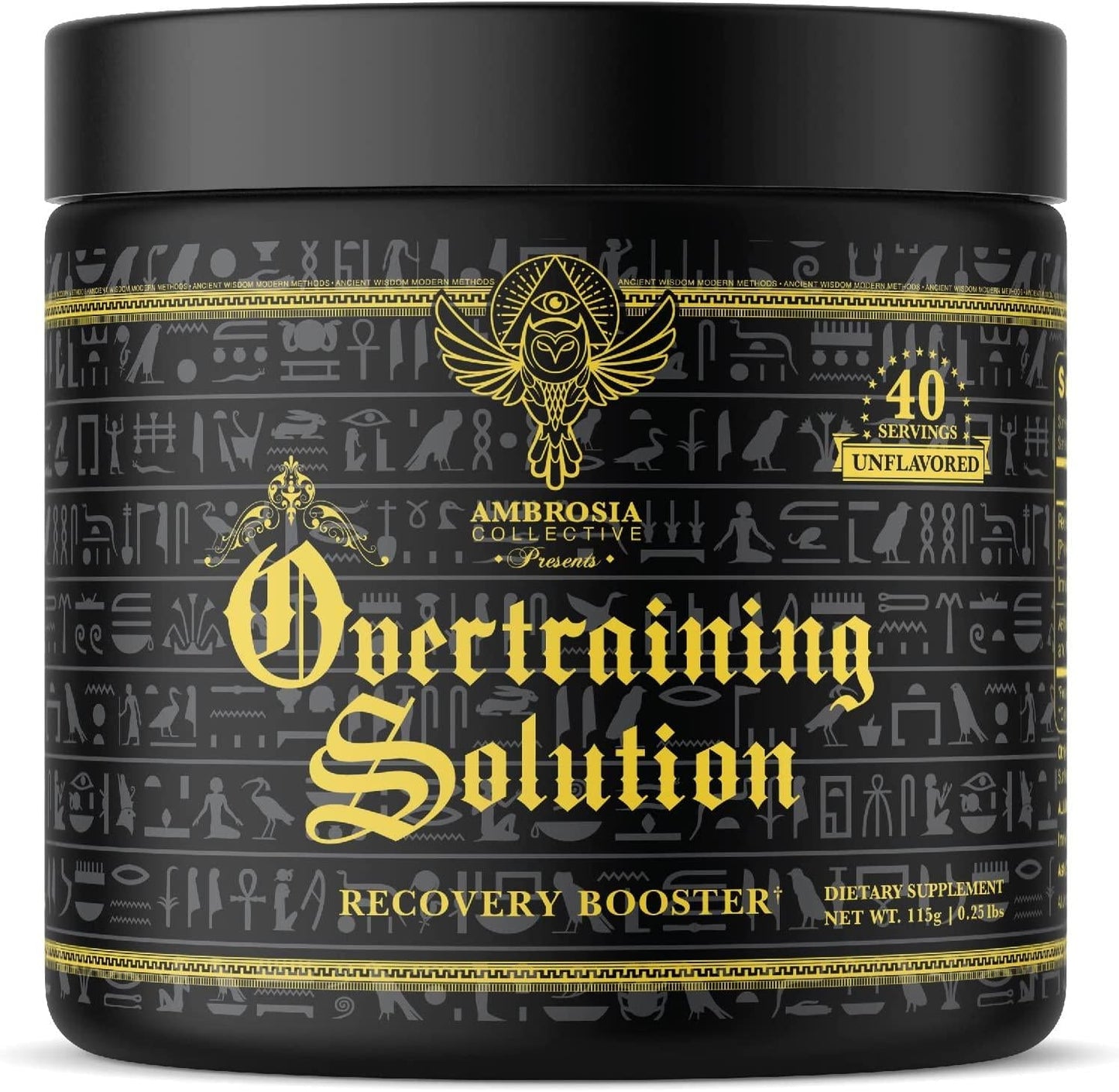 Ambrosia Overtraining Solution - Post Workout Supplement | Muscle Recovery | Powerful Colostrum Extract for IgG and IGA Peptides | Boost Immune System with Immulina | Recover Faster (40 Servings)