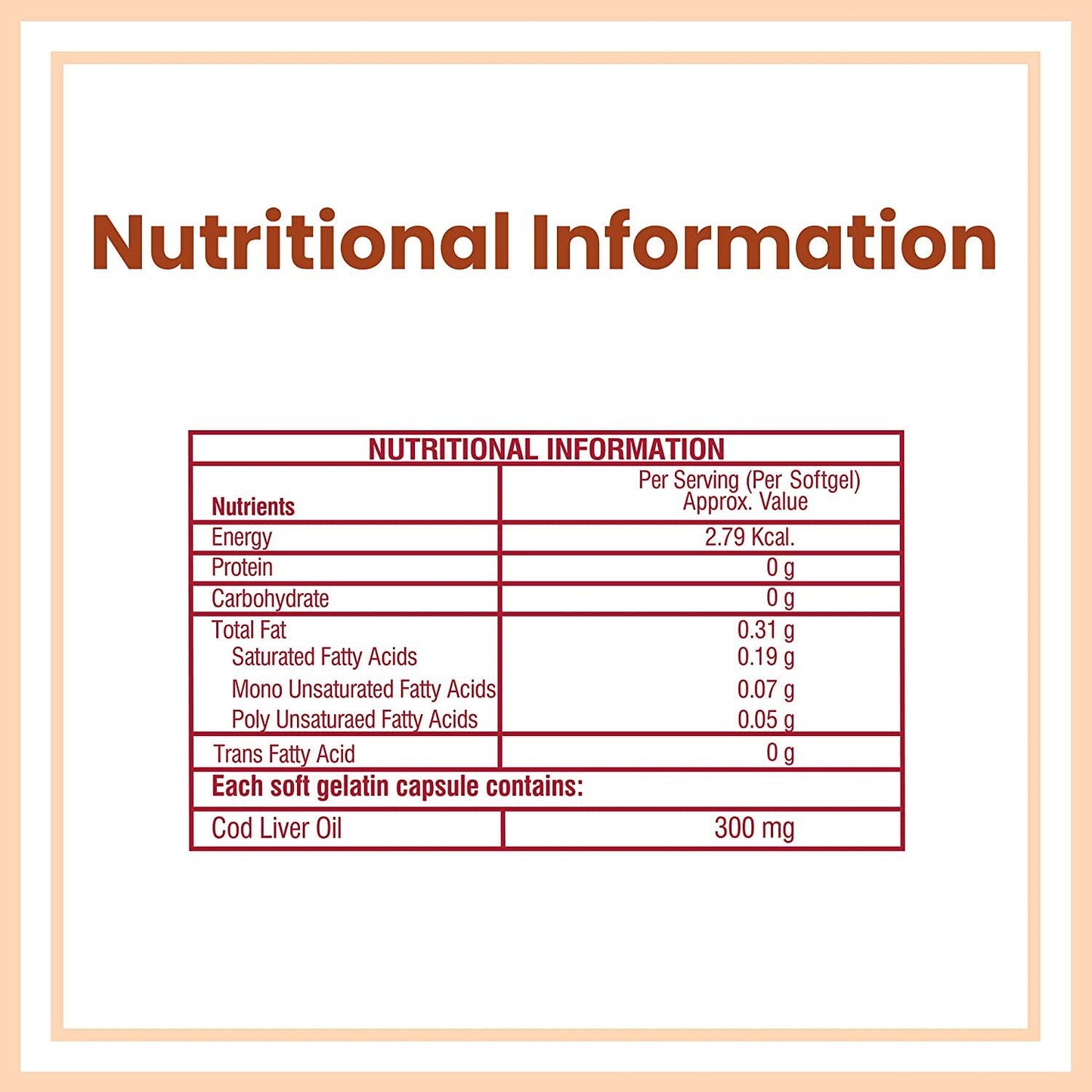 Ambrosial's Pure Cod Fish Liver Oil 300mg | Omega 3 Fatty Acid | Vitamin A, and Vitamin D - 60 Softgels