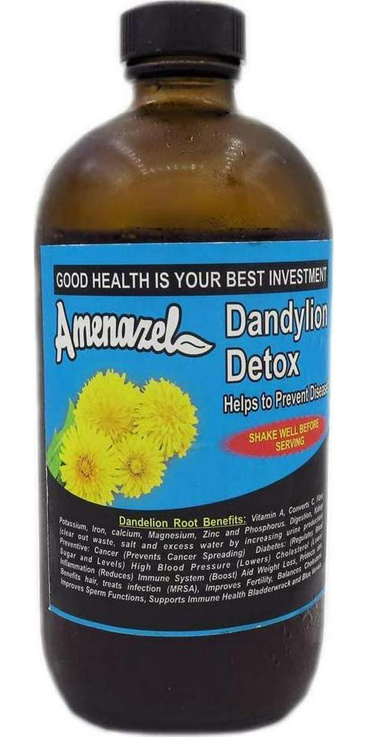 Amenazel Dandylion Detox 16oz Bottle - All Natural
