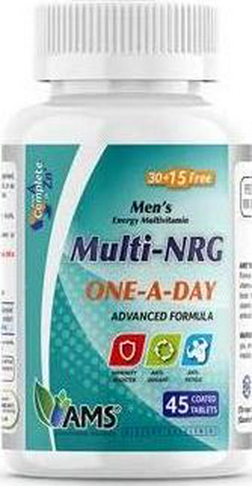 America Medic and Science Multi-NRG (45 Caplets) | Daily Multivitamin for Men |