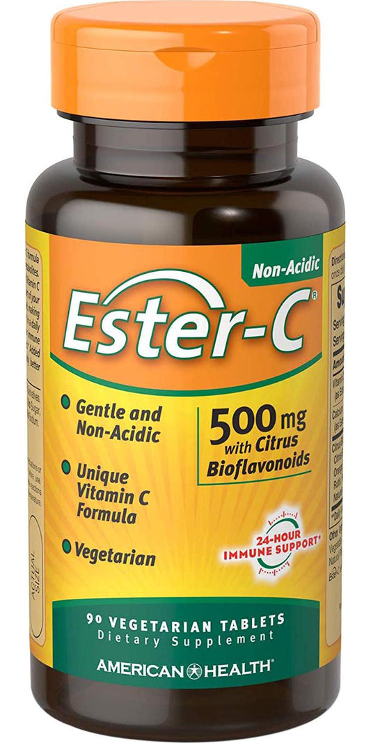 American Health - Ester C with Citrus Bioflavonoids 500 mg. - 90 Vegetarian Tablets