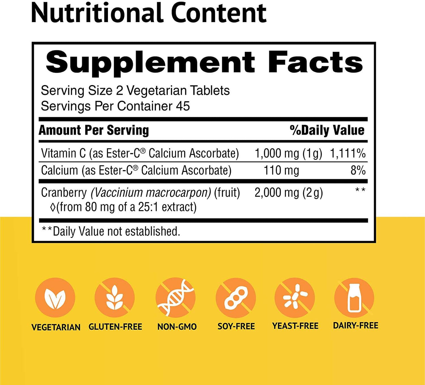 American Health Ester-C Cranberry, Cranberry and Immune Health Complex, 90 Tablets