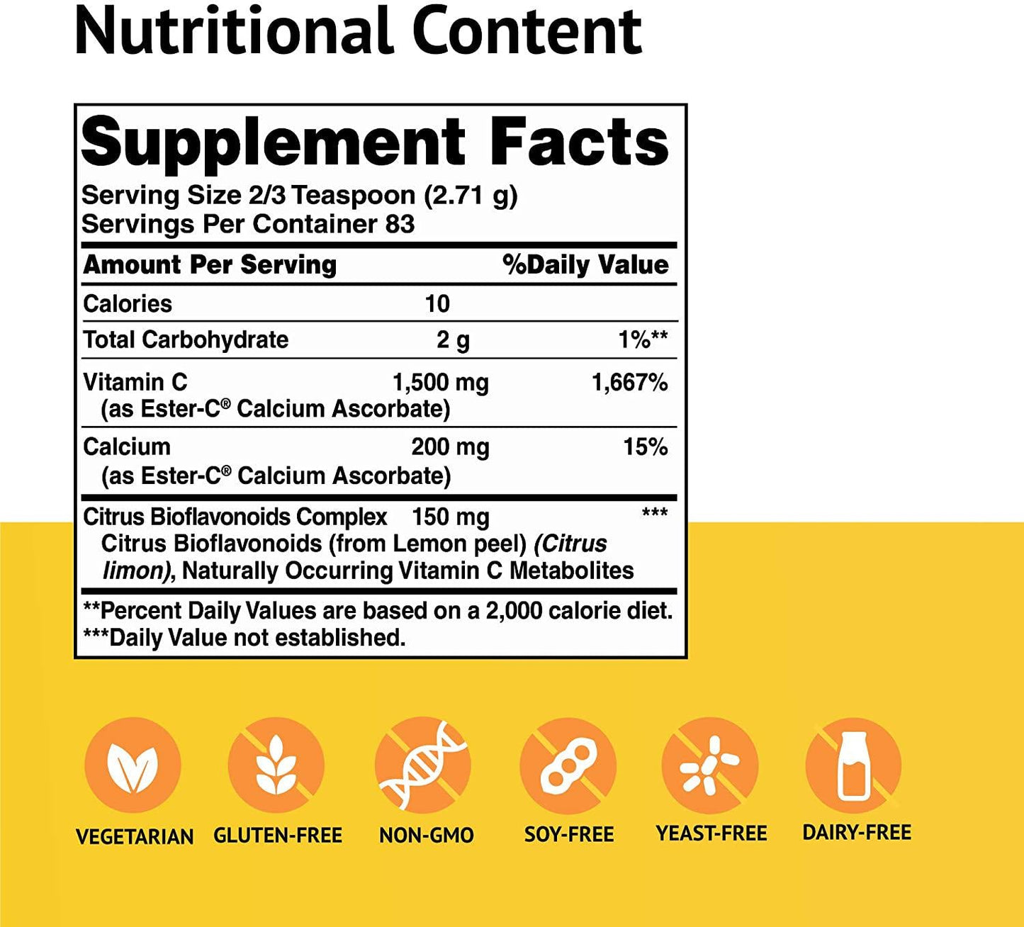 American Health - Ester C Powder with Citrus Bioflavonoids 750 mg. - 8 oz.