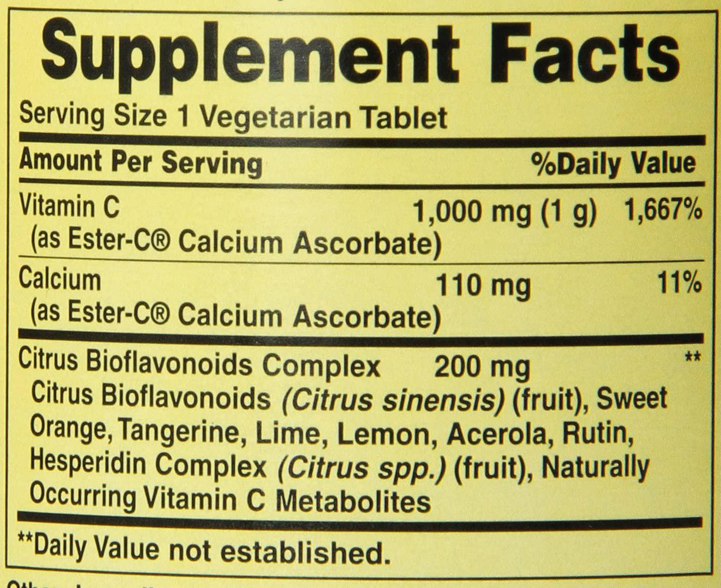 American Health - Ester C with Citrus Bioflavonoids 1000 mg. - 120 Vegetarian Tablets