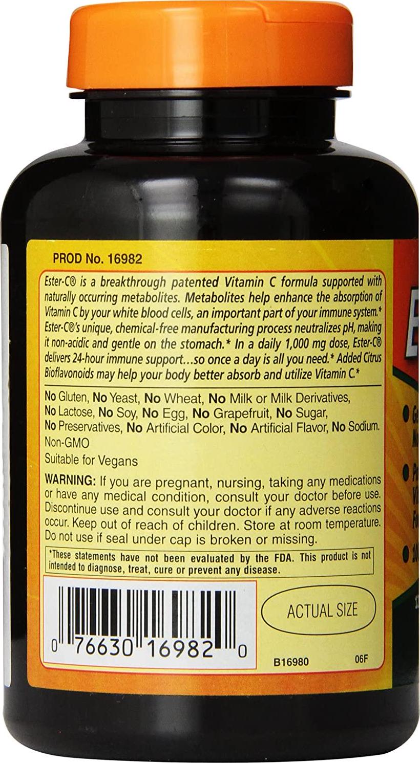 American Health - Ester C with Citrus Bioflavonoids 1000 mg. - 120 Vegetarian Tablets