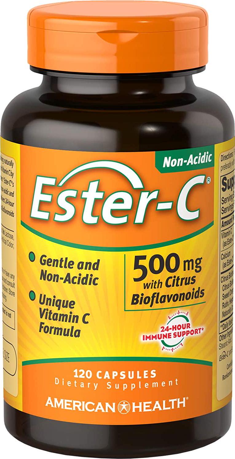 American Health Ester-C with Citrus Bioflavonoids - 500 mg - 120 Capsules