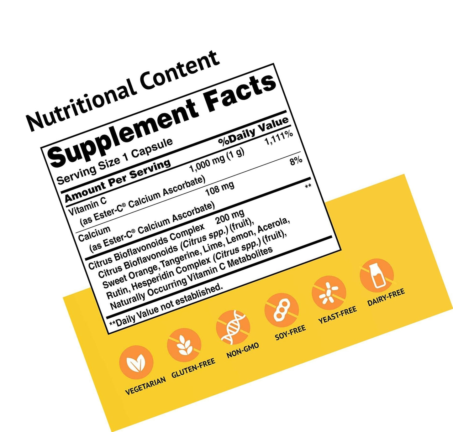 American Health - Ester-C with Citrus Bioflavonoids - 1000 mg. 90 Caps