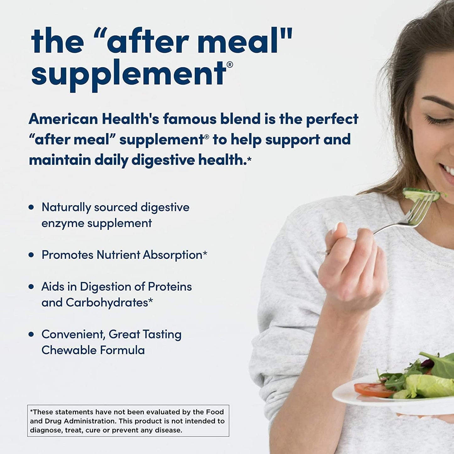 American Health Original Papaya Enzyme Chewable Tablets, 600 Count