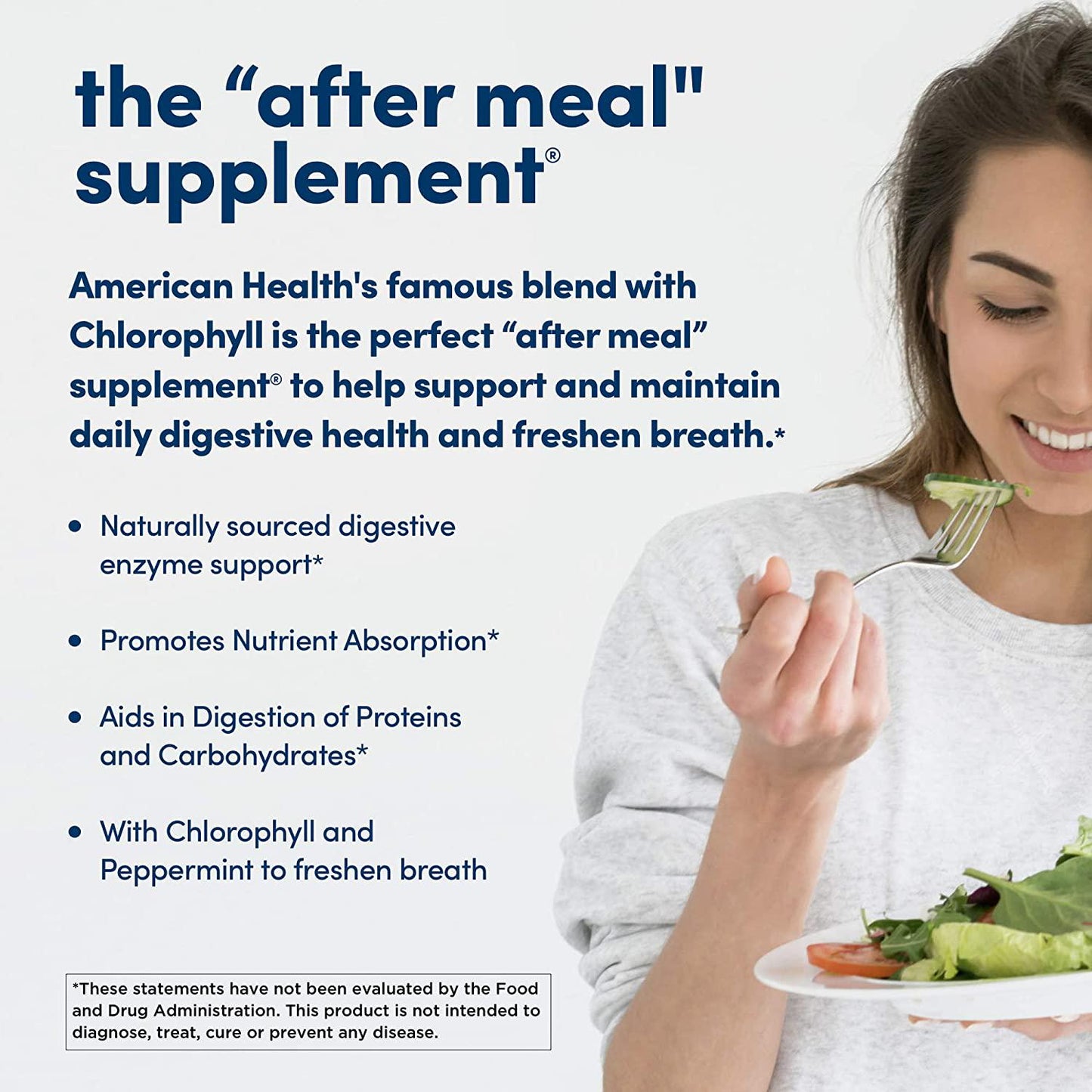 American Health Papaya Enzyme with Chlorophyll Chewable Tablets, 250 Count