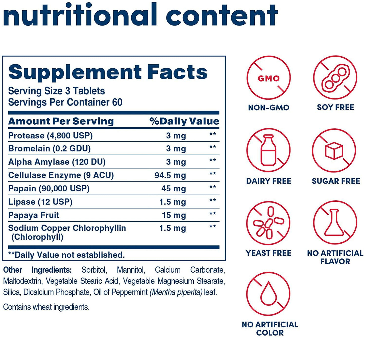American Health Super Papaya Enzyme Plus Chewable Tablets 180 Ct