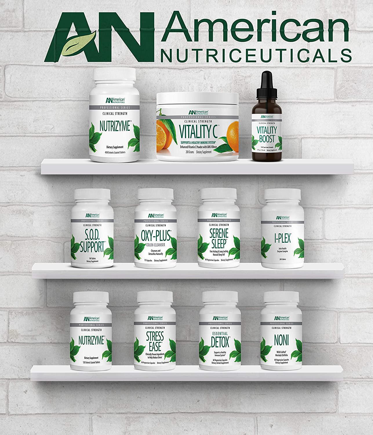American Nutriceuticals – Nutrizyme – 120 Tablets – Professionally Formulated Proteolytic Enzyme Complex – Supports Immunity, Circulation and Metabolic Balance