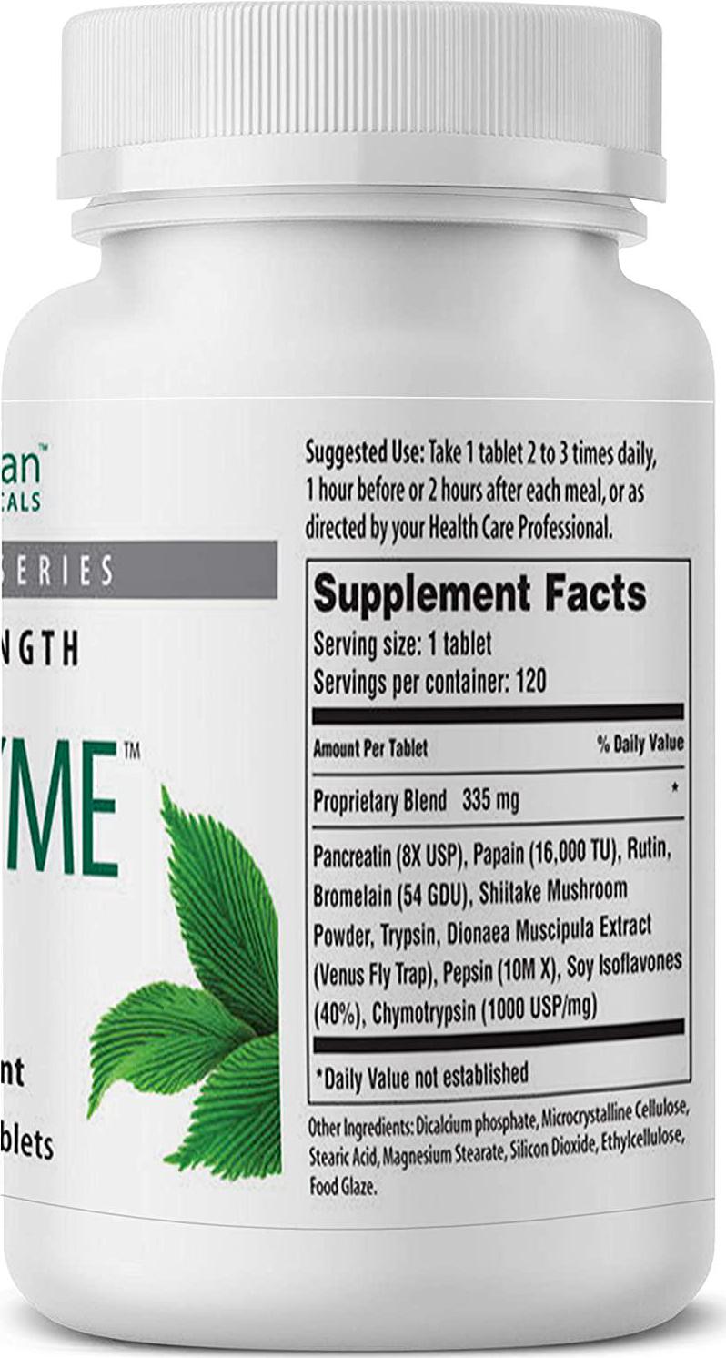 American Nutriceuticals – Nutrizyme – 120 Tablets – Professionally Formulated Proteolytic Enzyme Complex – Supports Immunity, Circulation and Metabolic Balance