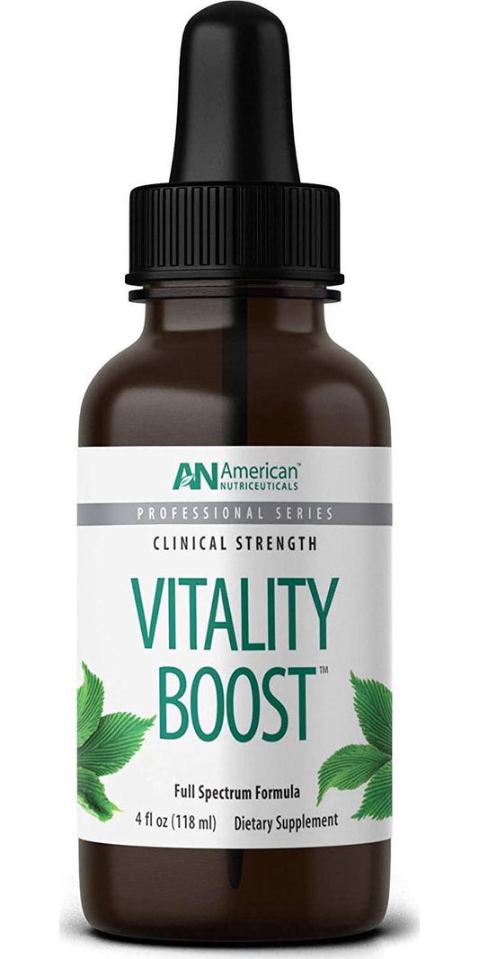 American Nutriceuticals - Vitality Boost - 4 fl oz - Organic Fulvic Mineral Complex - Rich in Natural Electrolytes, Amino Acids and Trace Minerals - Supports Natural Energy