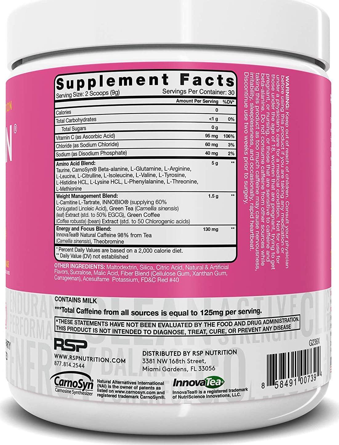 AminoLean Pre Workout Energy (Pink Lemonade 30 Servings) with TrueFit Protein Powder (Chocolate 2 LB)