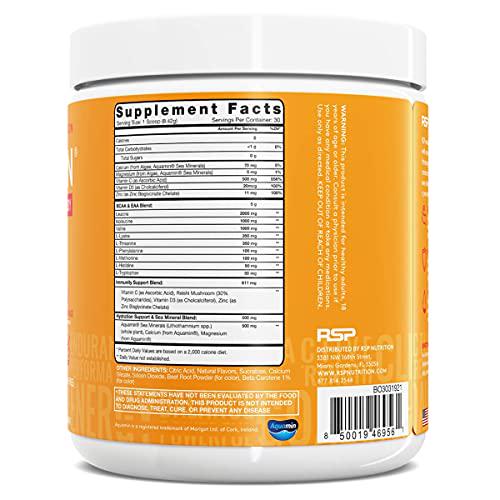 AminoLean Pre Workout Energy (Fruit Punch 30 Servings) with AminoLean Recovery Post Workout Boost (Blood Orange 30 Servings)