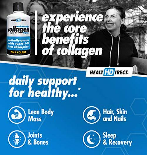 AminoSculpt Collagen Sugar-Free 10 Gram, Piña Colada, 30 Fl Oz by Health Direct