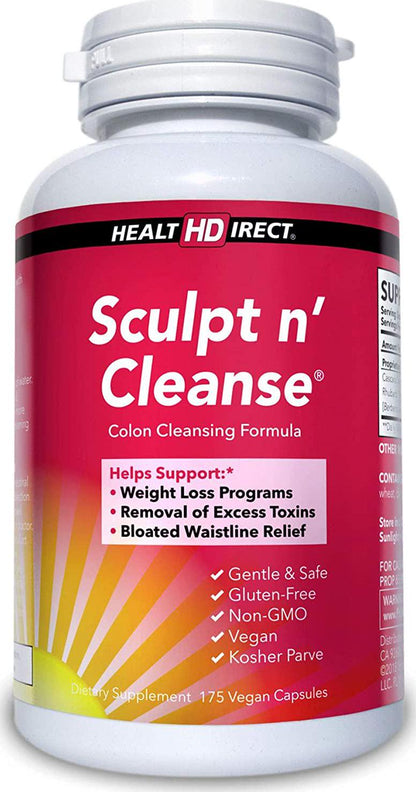 Aminosculpt Original Tart Cherry 30oz + Sculpt n&#039; Cleanse Capsules 175ct Bundle