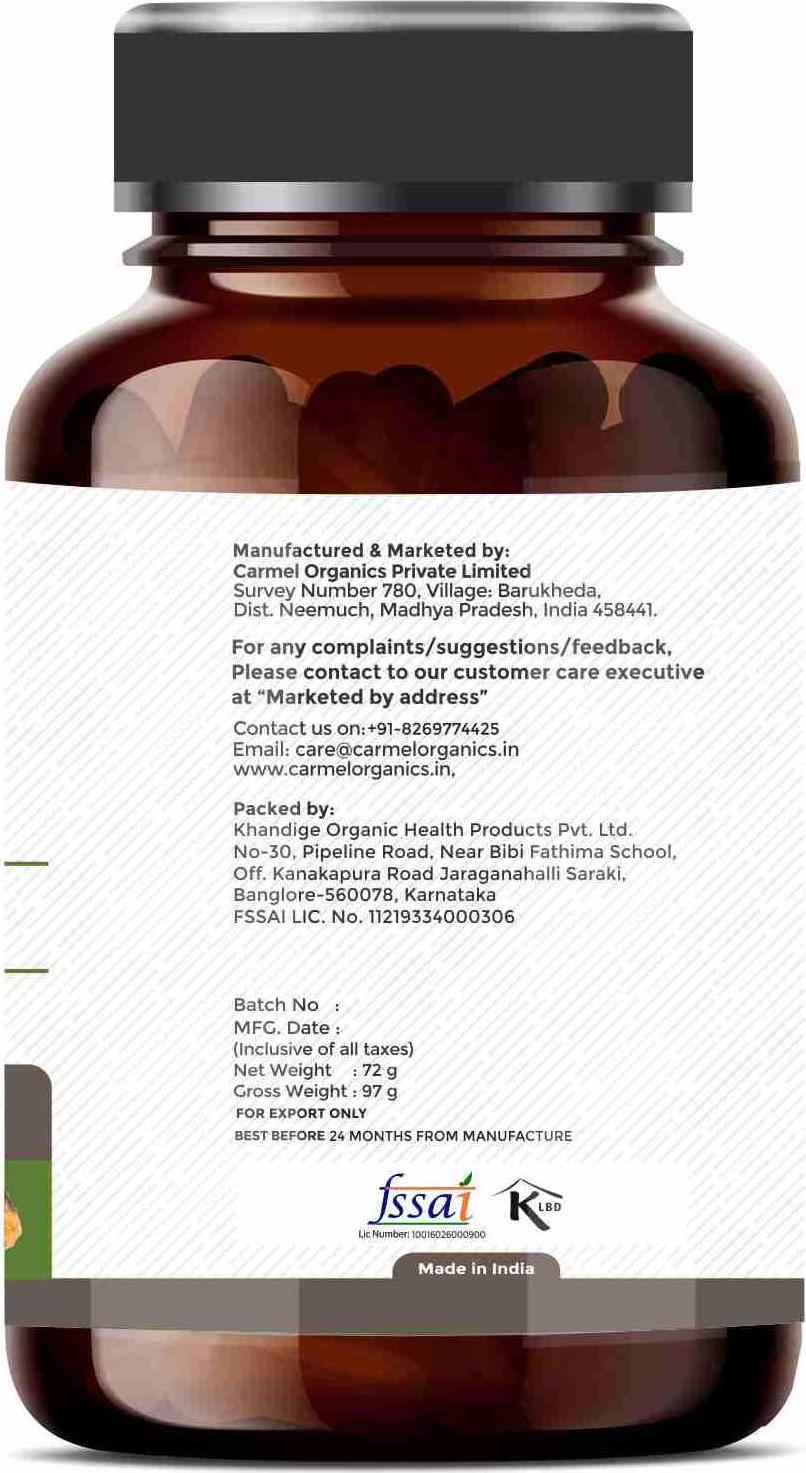 Amla/Indian gooseberry Fruit Powder | 120 HPMC Capsules | 500 Mg each