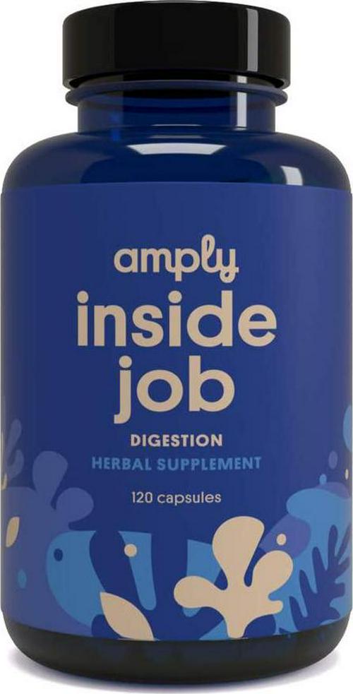 Amply | Inside Job | Herbal Supplement | Digestion Capsules | 120-count