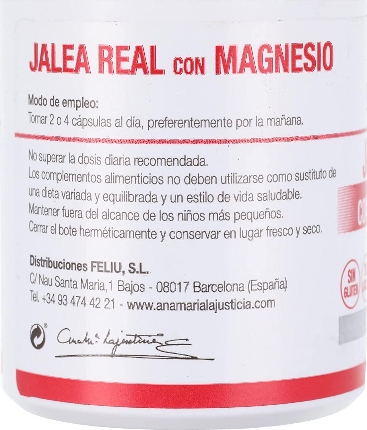 Ana Maria Lajusticia Royal Jelly with MAGNESIO 60cap, Standard, Single
