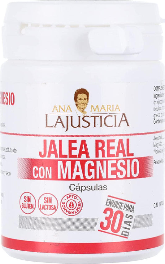 Ana Maria Lajusticia Royal Jelly with MAGNESIO 60cap, Standard, Single