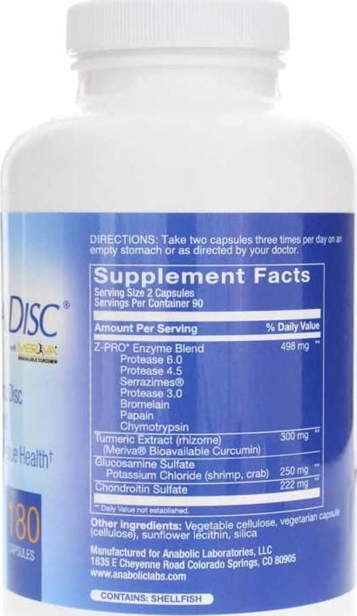 Anabolic Laboratories Nutra DiscÂ 180 Capsules