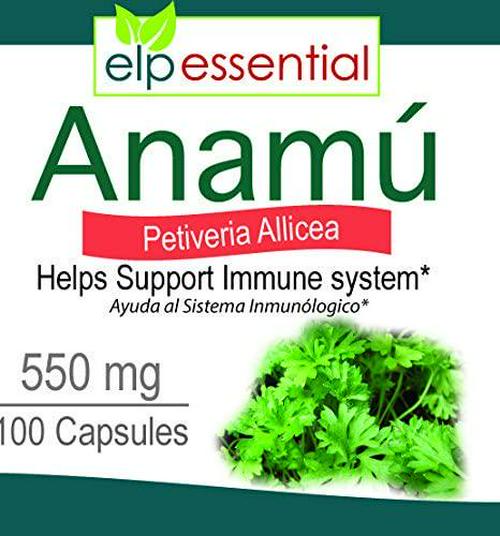 Anamu 100 Capsules 550 mg Petiveria Allicea