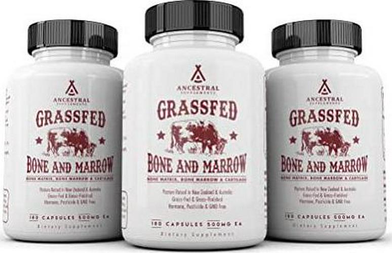 Ancestral Supplements Grass Fed Bone and Marrow Whole Bone Extract (Bone, Marrow, Cartilage, Collagen). See Other Ingredients.