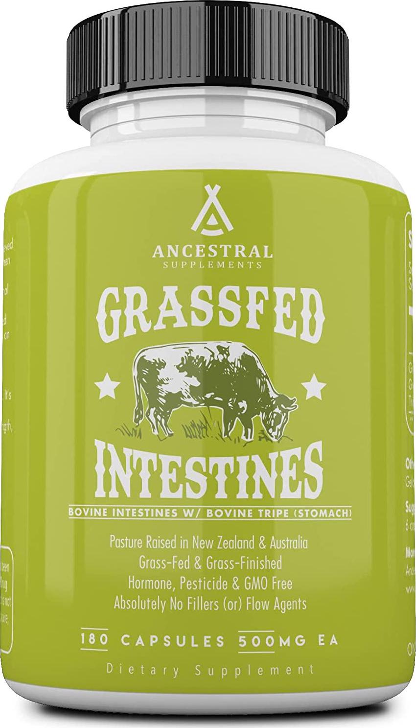 Ancestral Supplements Intestines with Stomach (Tripe) Supports Gut and Digestive Health (180 Capsules)