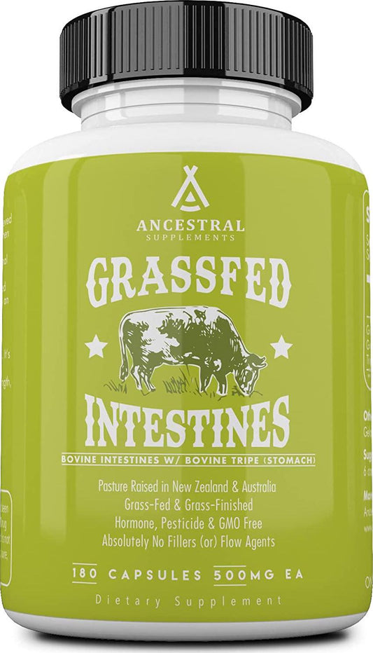 Ancestral Supplements Intestines with Stomach (Tripe) Supports Gut and Digestive Health (180 Capsules)