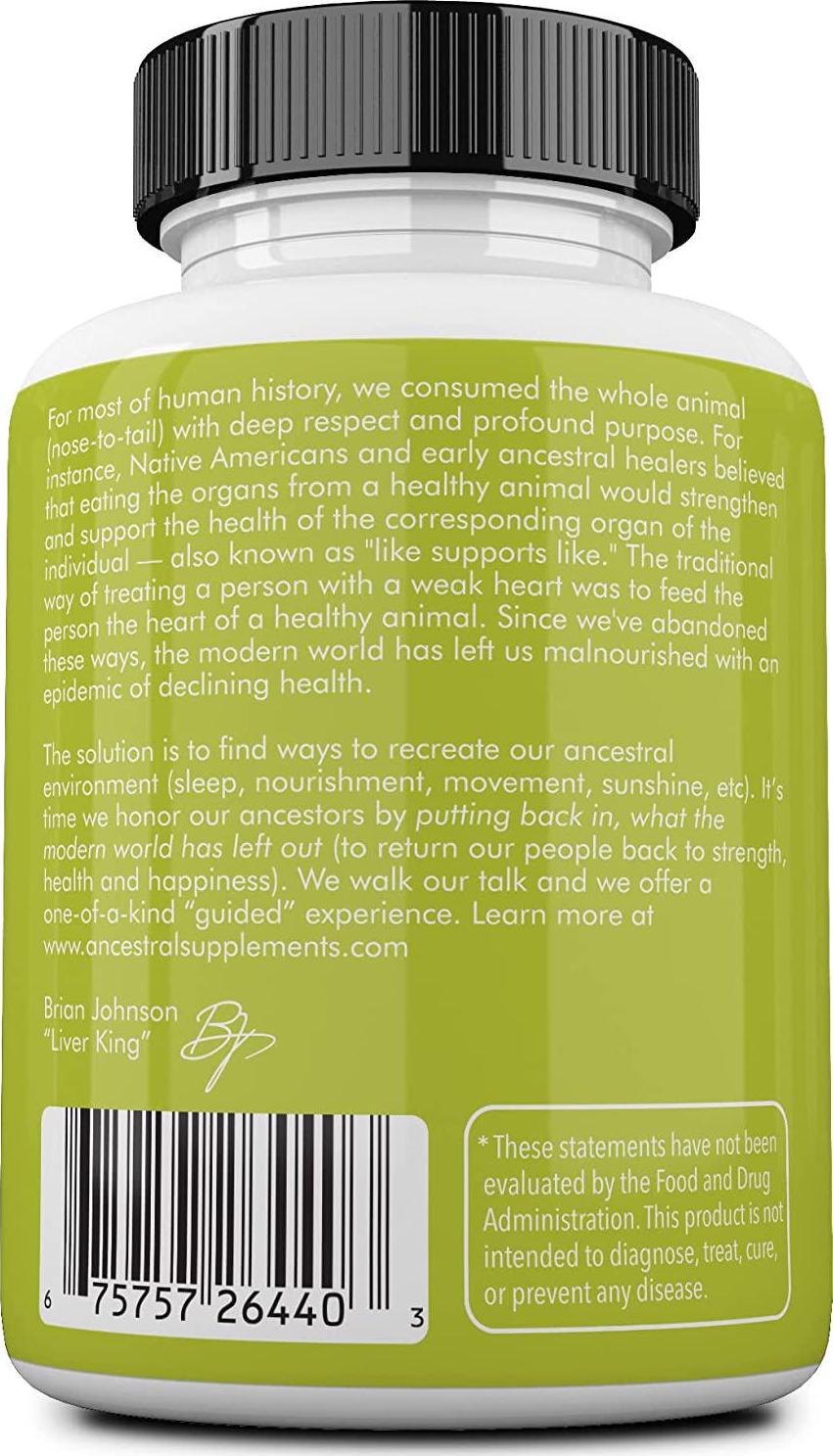 Ancestral Supplements Intestines with Stomach (Tripe) Supports Gut and Digestive Health (180 Capsules)