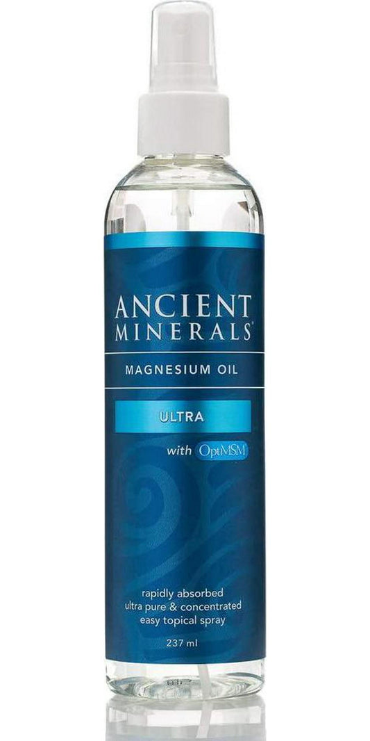 Ancient Minerals Ultra Magnesium Oil with OptiMSM Spray, 237ml