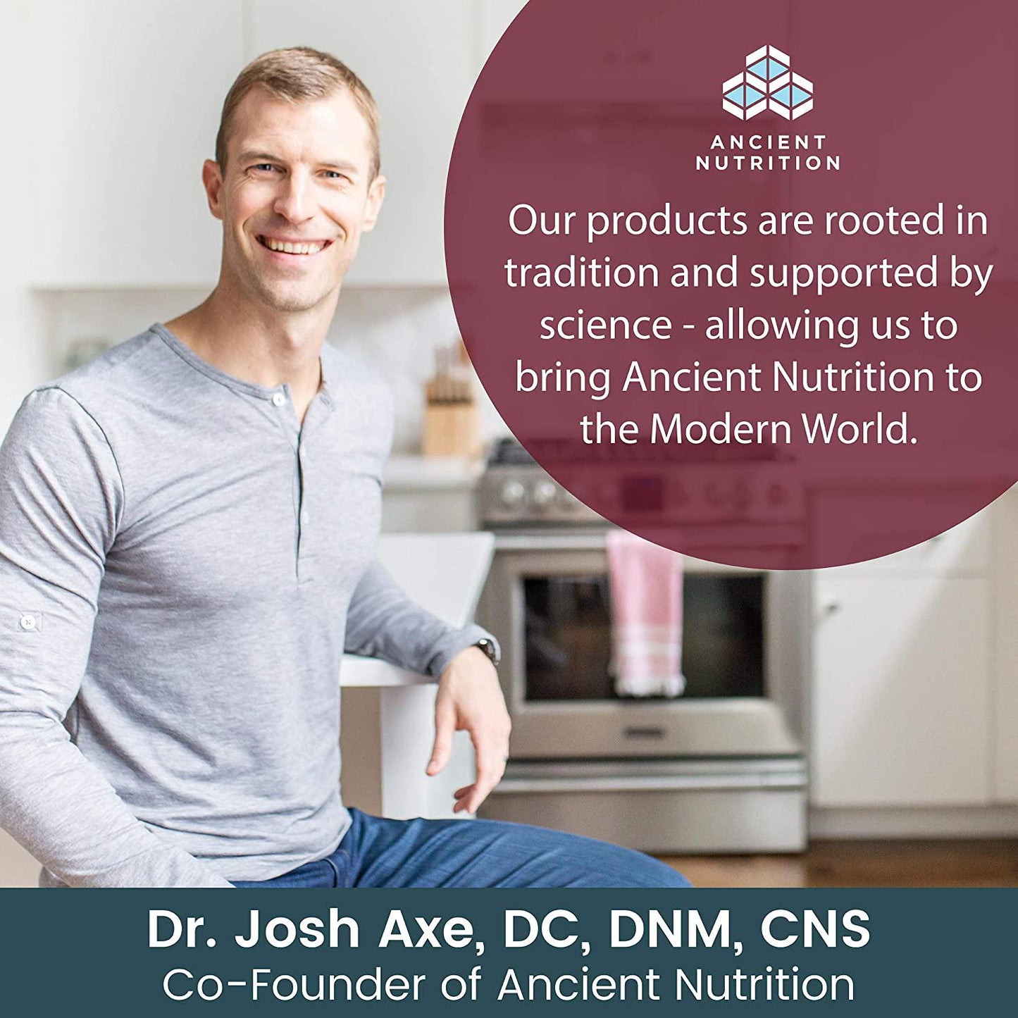 Ancient Nutrition Bone Broth Collagen Powder, 30 Servings of All-Natural Protein Powder Loaded with Bone Broth Co-Factors, 10g of Type I, II and III Collagen Per Serving (Chocolate), 18.6 Ounce