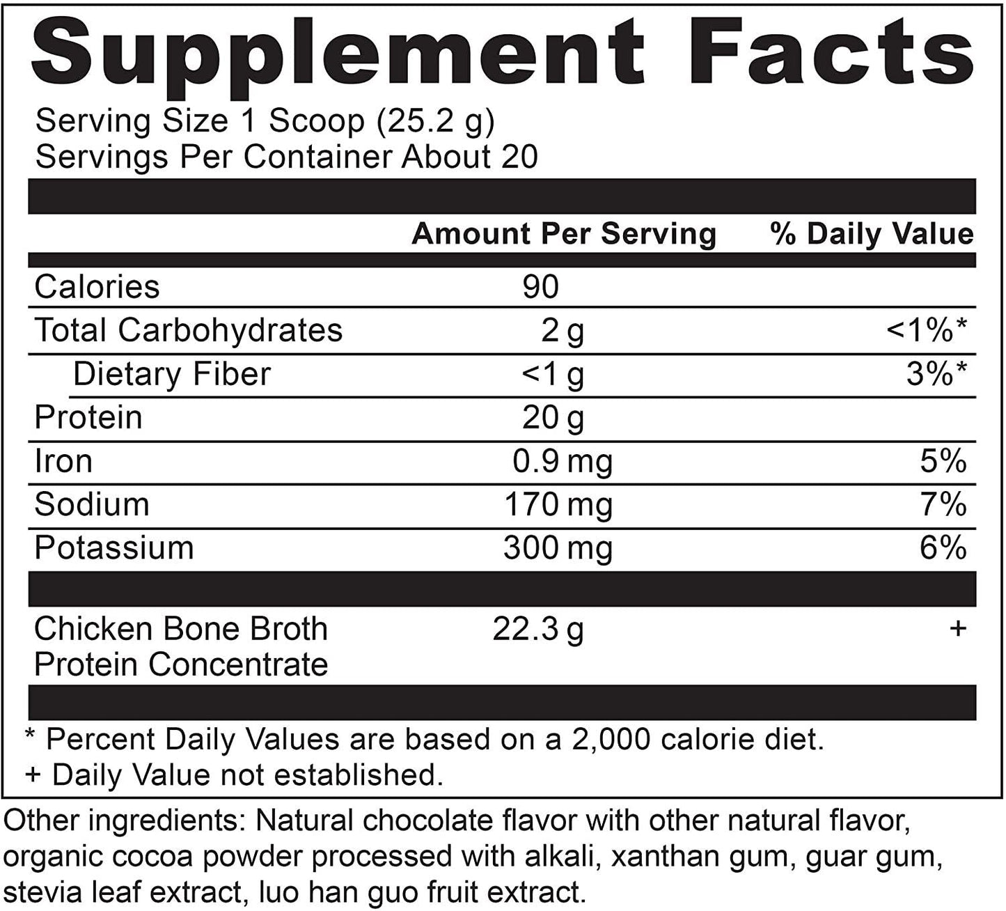 Ancient Nutrition Bone Broth Protein Powder, Chocolate Flavor, 20 Servings Size