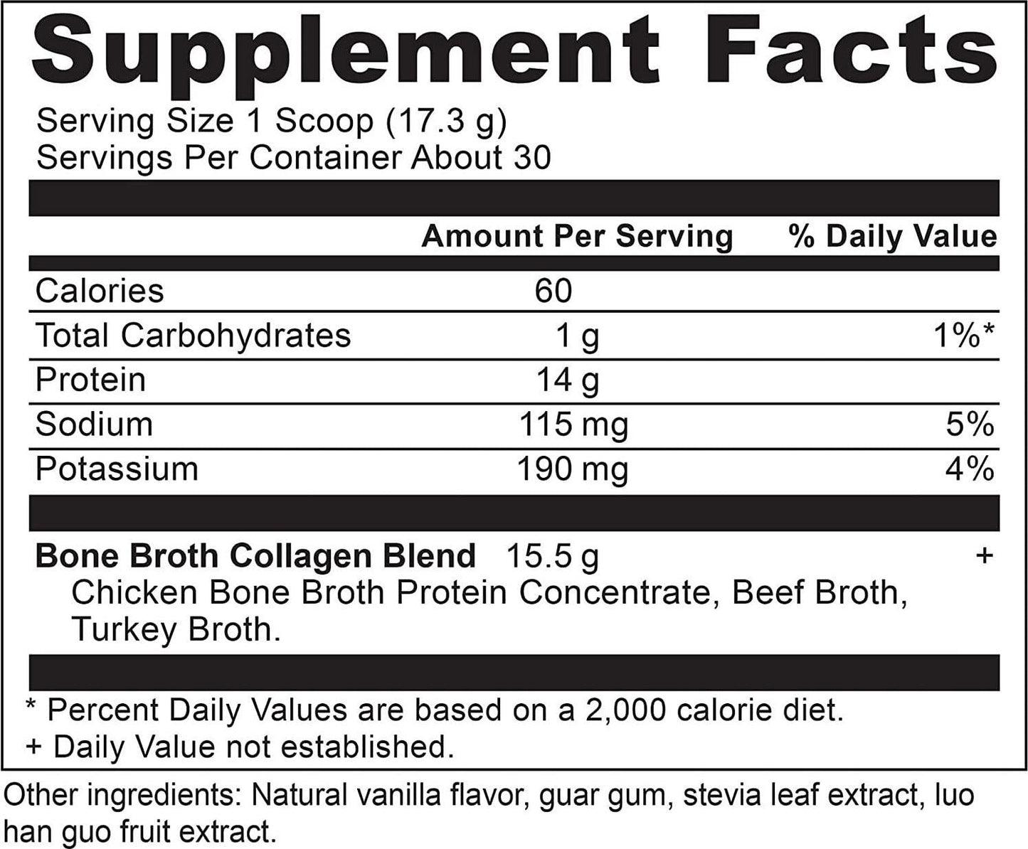 Ancient Nutrition Bone Broth Collagen Powder, 30 Servings of All-Natural Protein Powder Loaded with Bone Broth Co-Factors, 10g of Type I, II and III Collagen Per Serving (Vanilla)