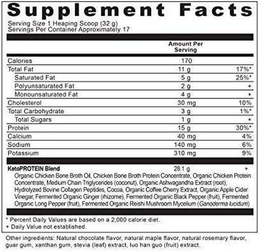 Ancient Nutrition Keto Protein Bundle - KetoPROTEIN Chocolate + KetoPROTEIN Vanilla