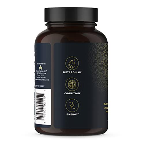 Ancient Nutrition KetoFIRE Caffeine Free Capsules, 180 Count Keto Diet Supplement with BHB Salts as Exogenous Ketones and Electrolytes