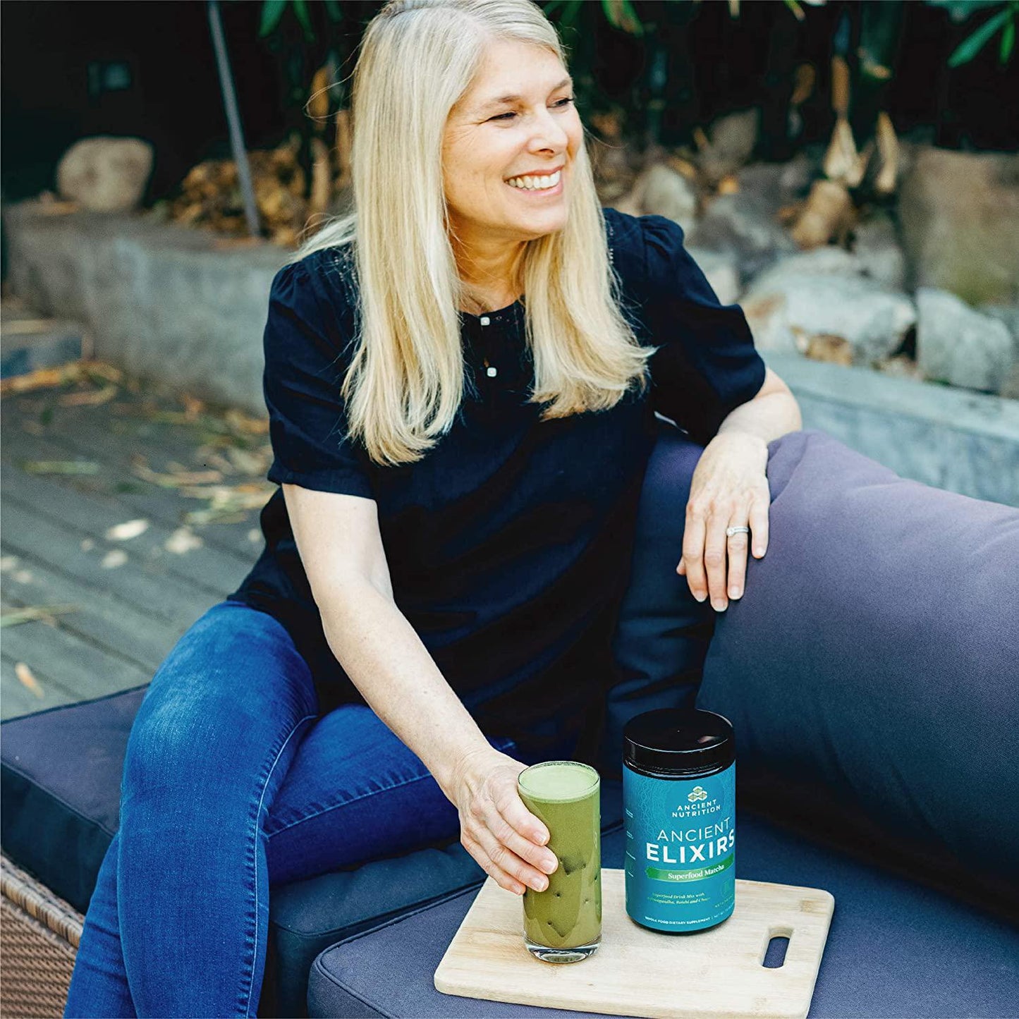 Ancient Nutrition KetoMATCHA Energy Elixir Powder, 20 Servings, Keto Diet Supplement, MCTs from Coconut, Green Tea Leaf, Energy Booster