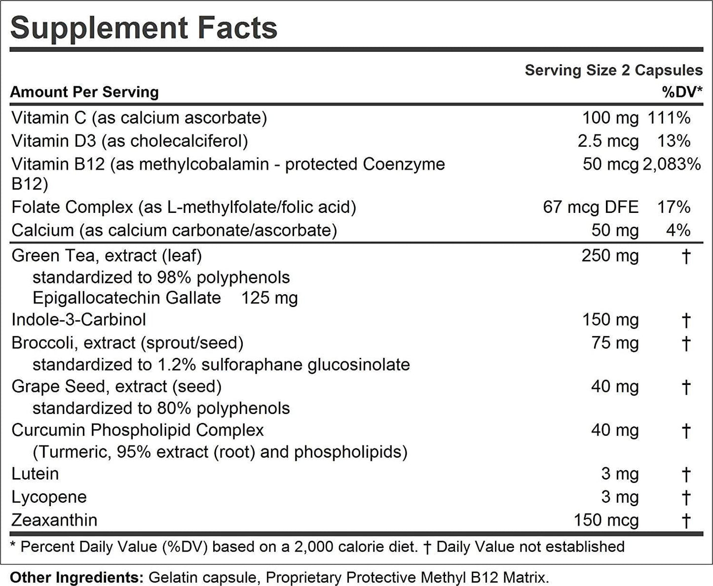 Andrew Lessman Breast Health 30 Capsules Provides Protective Compounds for Natural Support of The Delicate Tissue of The Breast, with Indole-3-Carbinol, Sulforaphane, Green Tea Extract, and More