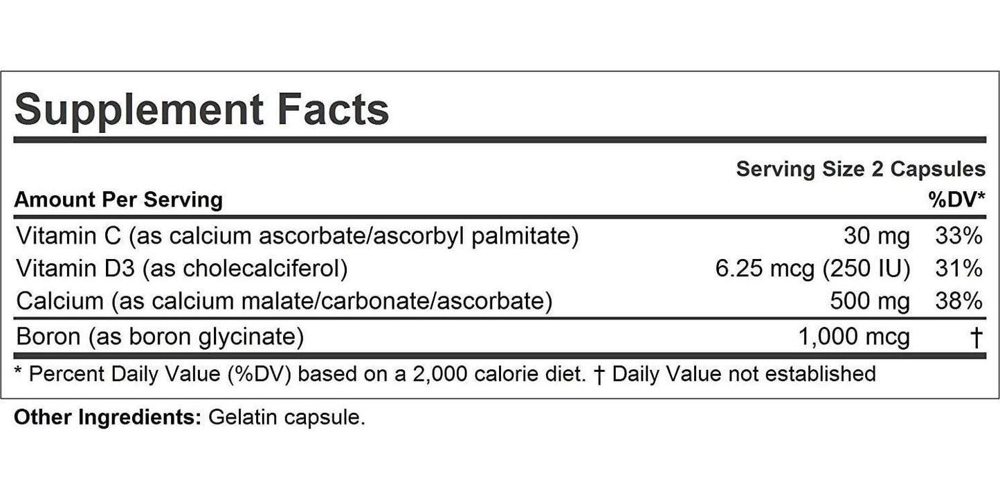 Andrew Lessman Calcium Intensive Care - 180 Capsules - Maintains Healthy Bone and Skeletal Tissues. Vitamin D and Boron. Ultra-Fine, Highly Absorbable Powder in Easy-to-Swallow Capsule. No Additives.