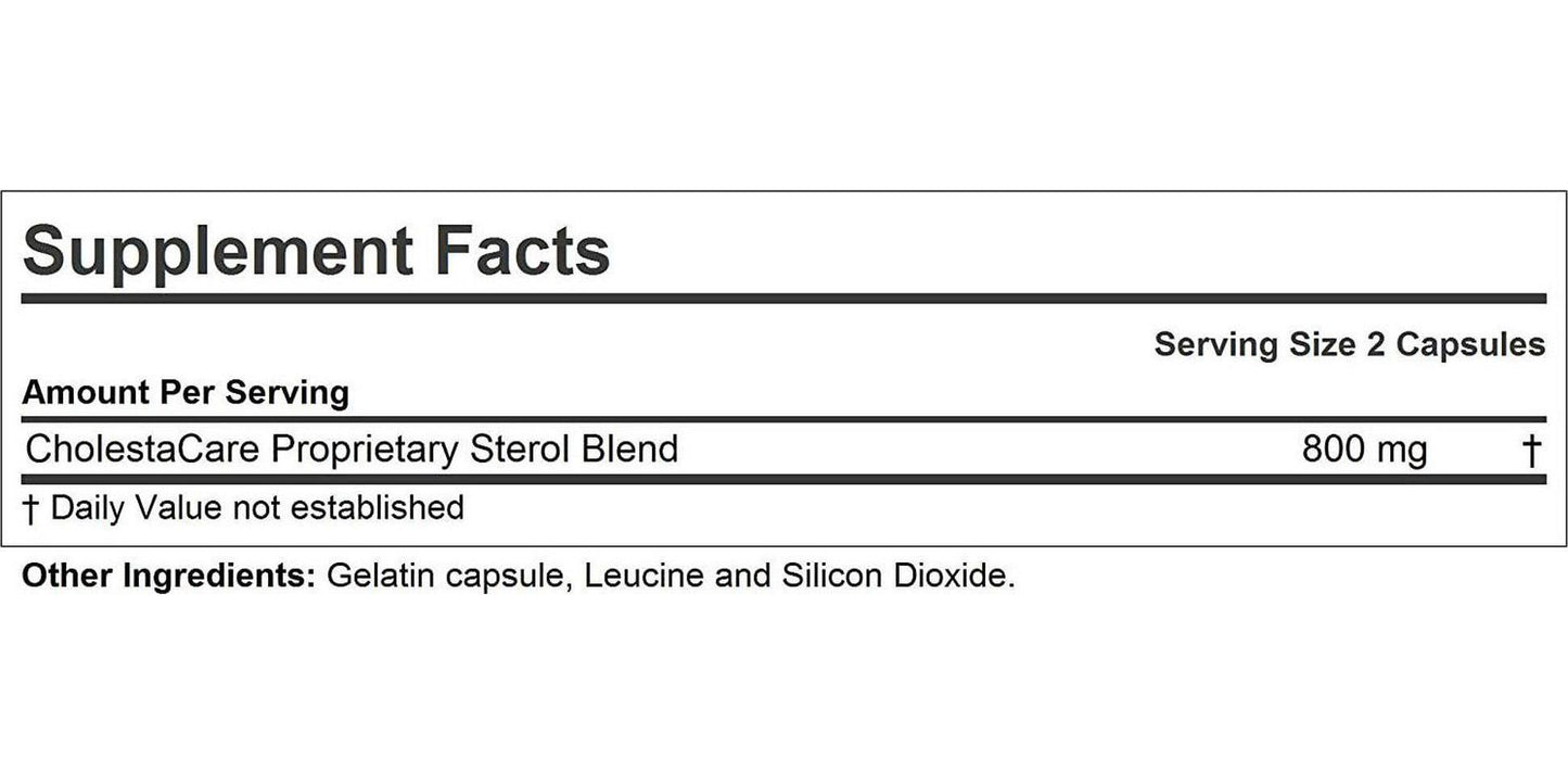 Andrew Lessman CholestaCare 60 Capsules - Natural Cholesterol Management. Unique Natural Phytosterol Blend. Supports Healthy Total Cholesterol and LDL Cholesterol Levels. Easy-to-Swallow Capsules.