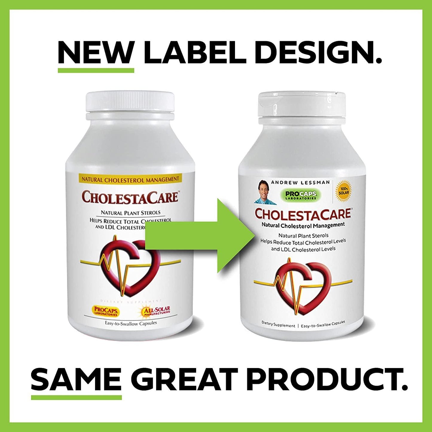 Andrew Lessman CholestaCare 360 Capsules - Natural Cholesterol Management. Unique Natural Phytosterol Blend. Supports Healthy Total Cholesterol and LDL Cholesterol Levels. Easy-to-Swallow Capsules.