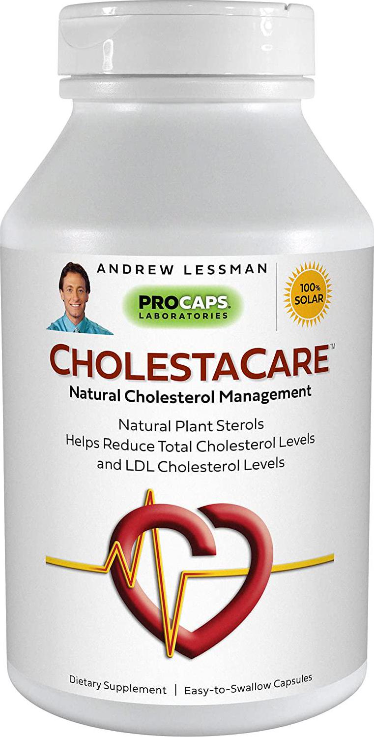 Andrew Lessman CholestaCare 360 Capsules - Natural Cholesterol Management. Unique Natural Phytosterol Blend. Supports Healthy Total Cholesterol and LDL Cholesterol Levels. Easy-to-Swallow Capsules.