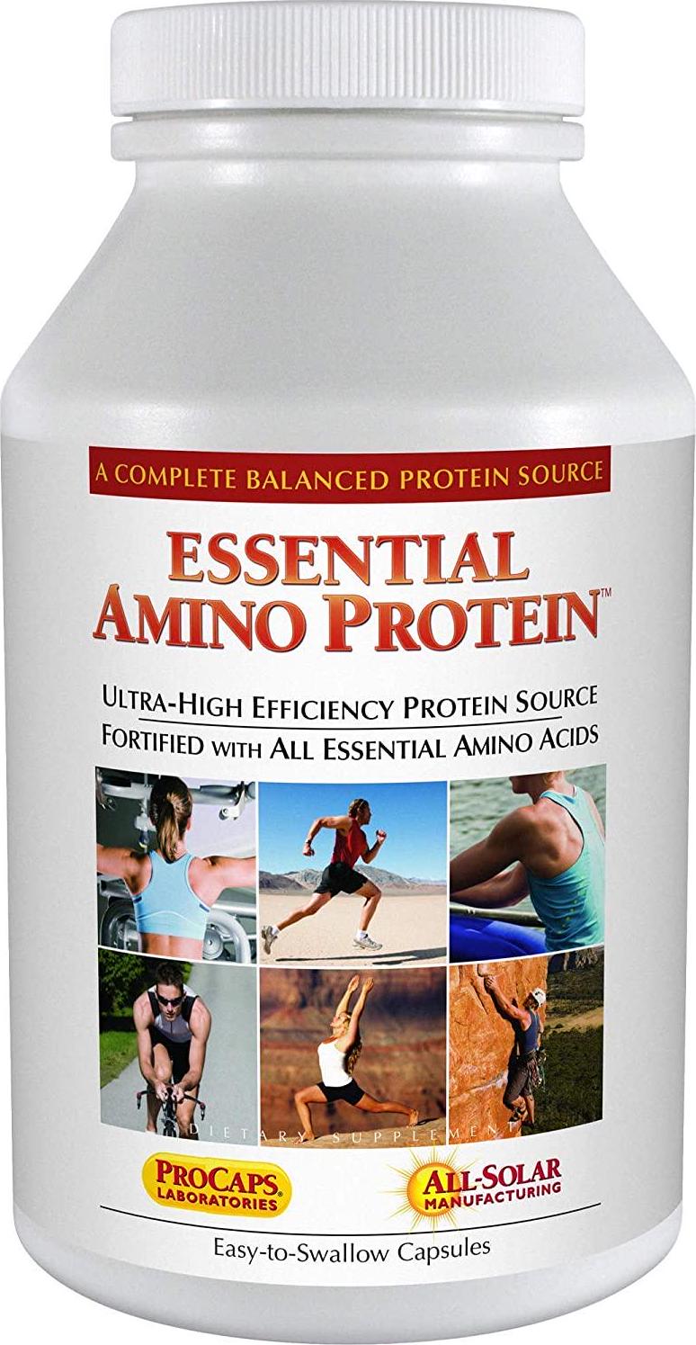 Andrew Lessman Essential Amino Protein 180 Capsules Easy-to-Absorb, Small Peptides and Free-Form Amino Acids, Ultra-High Quality Protein Source. Hormone-Free, Lactose-Free, Sodium-Free. No Additives