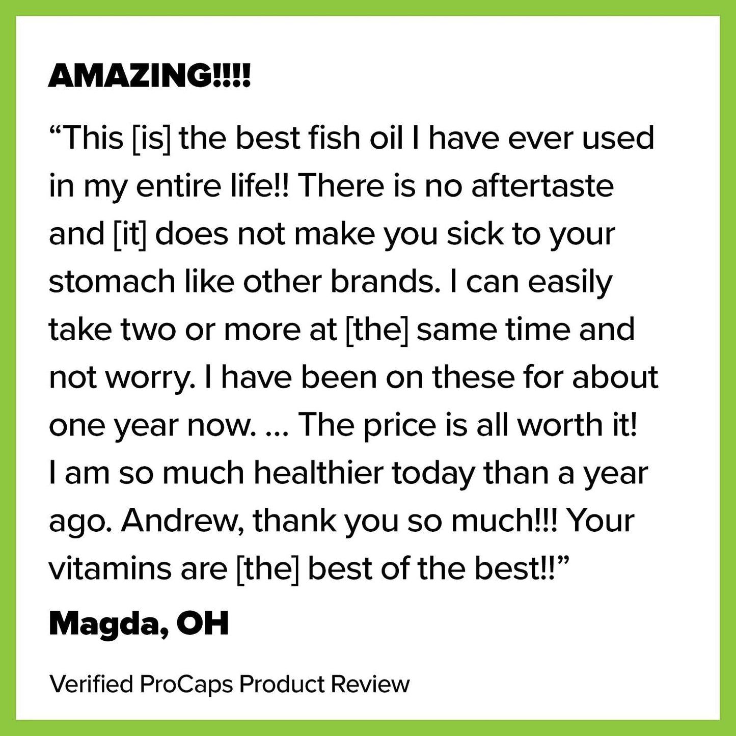 Andrew Lessman Essential Omega-3 No Fishy Taste - Mint, 180 Softgels