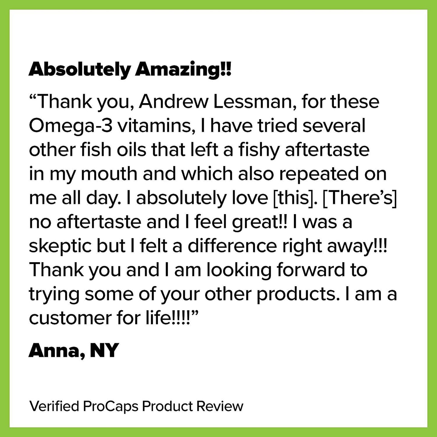 Andrew Lessman Maximum Essential Omega-3 Orange 360 Softgels - High Potency Omega-3 Oils. High DHA, No Fishy Aftertaste, No Stomach Upset, No Contaminants, No Mercury. Small Easy to Swallow Softgels