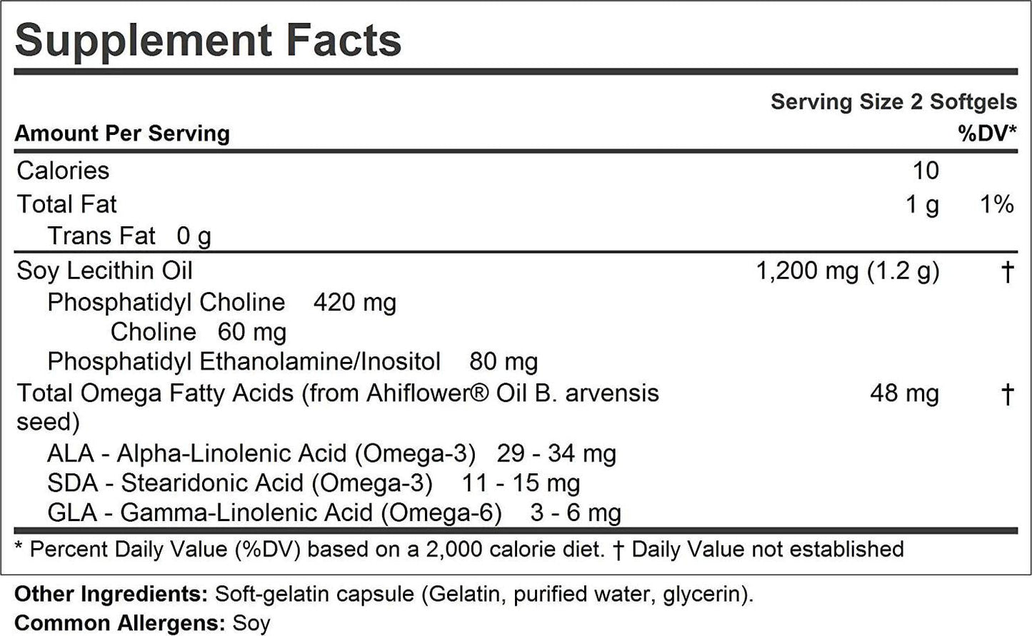 Andrew Lessman Phosphatidyl Choline Liver and Brain Benefits, 180 Softgels