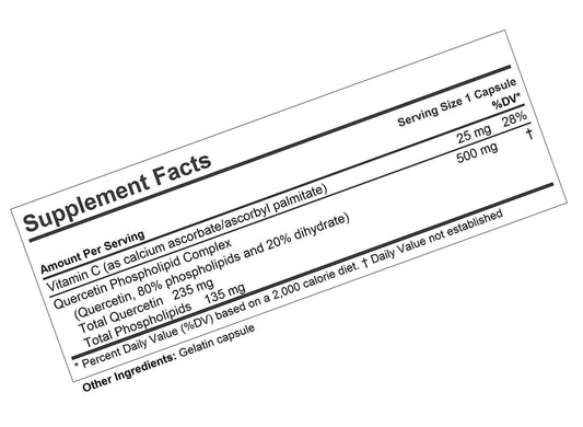 Andrew Lessman Quercetin 500-60 Capsules - 500 mg Unique Quercetin Phospholipid Complex, Highly Absorbable Formula to Support Healthy Heart, Circulatory and Immune Function. No Additives.